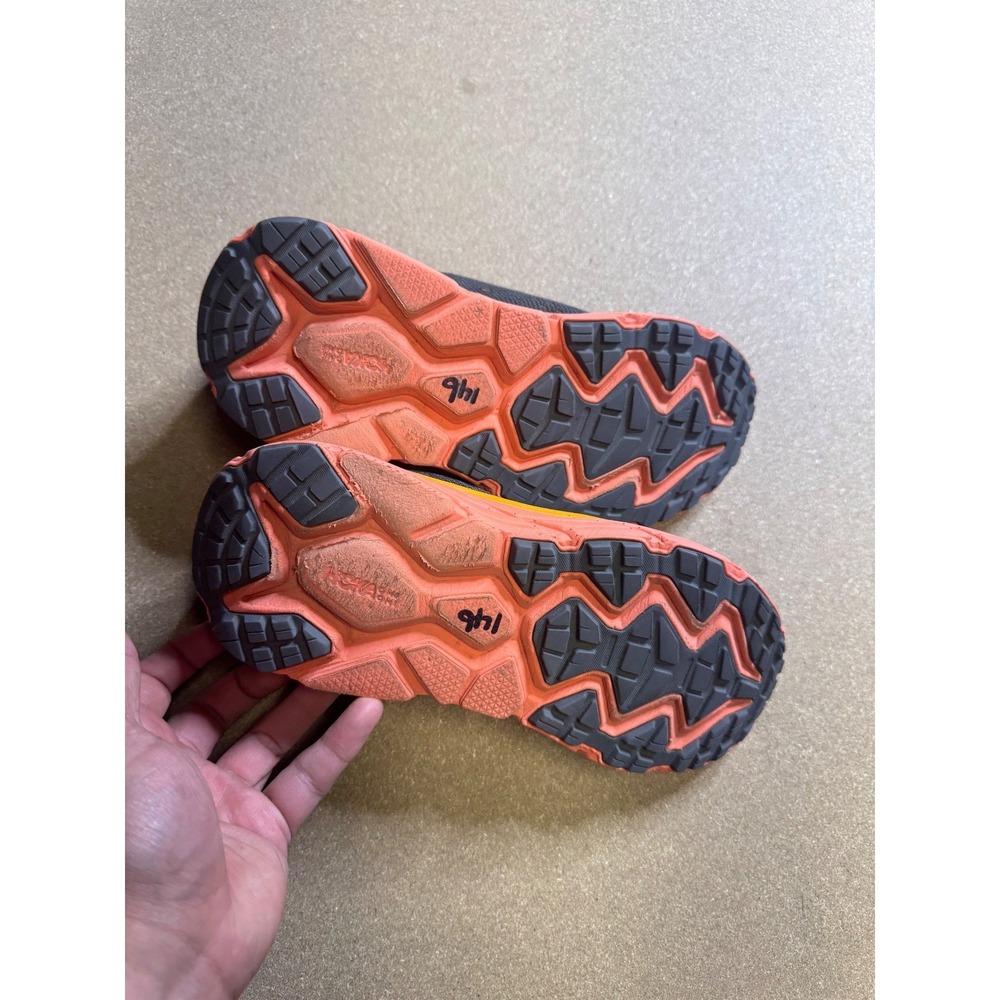 Hoka One One Womens Challenger ATR 7 Trail Running Shoes Grey Orange Size 7.5B - Picture 6 of 9